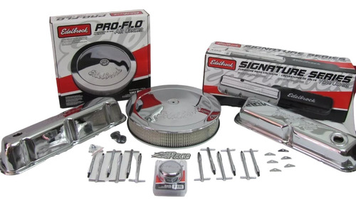 Edelbrock Ford 289, 302 351w  Kit Cromado Tapas Filtro Etc.