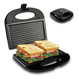 Sanduchera 2 Puestos Panini Grill Antiadherent Home Elements