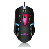 Mouse Optico Retroluminado Con Scroll Y Dpi Ajustable Gamer