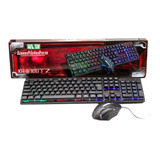 Pack Teclado Y Mouse Gamer Retroiluminado Kr-6300