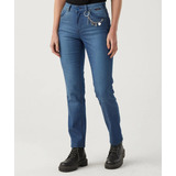 Jeans Taverniti Recto Tiro/medio Elastizado Mujer