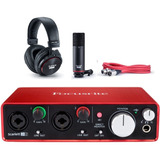 Pack Placa De Audio Focusrite Scarlett 2i2 Studio 3ra Gene. 