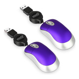 Mouse Eeekit Mini/plateado Purpura 2 Und
