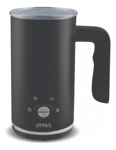 Espumador Y Calentador De Leche Atma 600w Base 360 Elat21 Color Negro