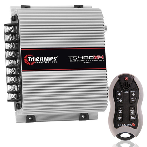 Amplificador Taramps Ts 400x4 400 4 Canais + Brinde Controle