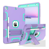 Funda Para iPad 10.2 Bentoben 3 1 Rígido Soporte Lápiz Púrpu