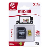 Memoria Micro Sd Marca Maxell Con Capacidad De 32gb Clase 10