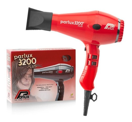 Secador De Pelo Parlux 3200 Plus Profesional Rojo 1900w