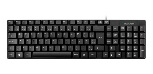 Teclado Básico Multilaser Slim Tc193 Usb - Preto