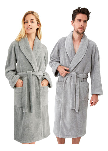 Roupão Feminino Masculino Pós Banho Robe Dias Frios Inverno