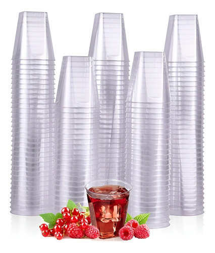 Set X80 Vasos Plasticos Pocillos Para Postres Vasos Shot 2oz