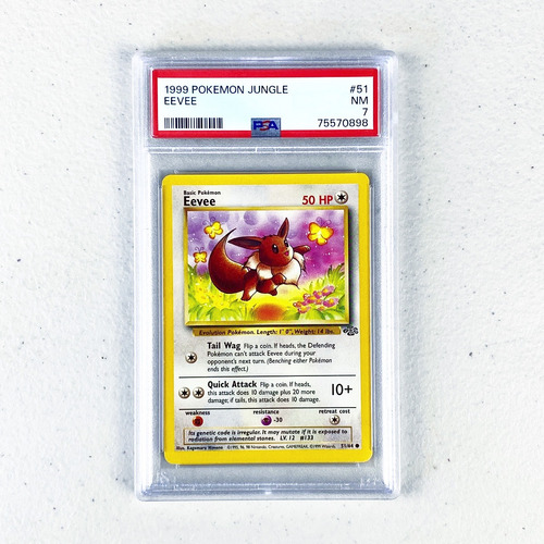 Psa 7 1999 Eevee Jungle Cartas Pokemon Tcg Psa