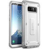 Funda Cuerpo Completo Para Samsung Galaxy Note 8 Gris Blanca