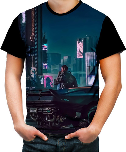 Camisa Camiseta Jogo Cyberpunk 2077 Rpg Futuro Ficção Game 4
