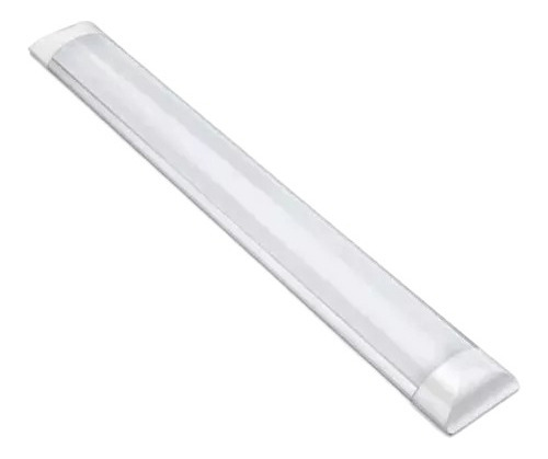 Kit 4 Luminária Tubular Sobrepor Linear 60cm 20w Branco Frio 110v/220v