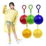 5pz Capa Impermeable Lluvia Bolsillo Portatil Llavero 