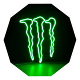 Cartel Monster Energy En Neón Led - Luminoso - Deco 