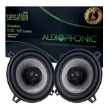 Alto Falante Coaxial Audiophonic Cs 525 5 Polegadas + Brinde