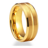 Anel Aliança Casamento Noivado 6mm Banhado Ouro 18k Garantia