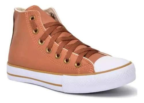 Tênis All Bota Cano Star Caramelo