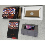 Super Street Fighter 2 Juego Y Manual Original (caja Custom)