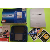 Nintendo 2ds Azul Transparente Con Caja.