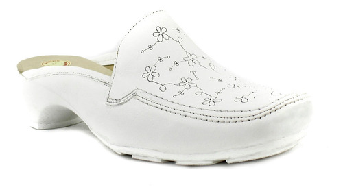 Zapato Mujer Capricho 17032 Blanco Zueco Confort Piel