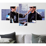 5 Cuadros Decorativos Terminator John Connor Canvas Arte