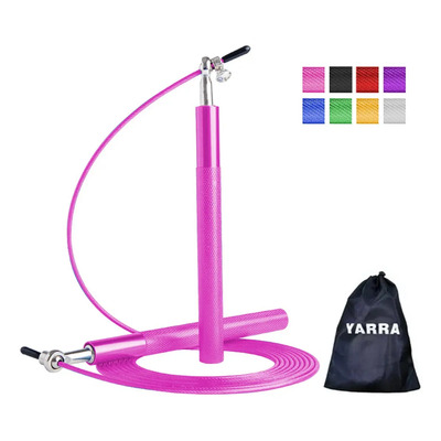 Cuerda Saltar Crossfit Yarra Aluminio Rosa con Contador y Peso 3m | MercadoLibre