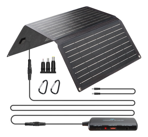Ecosonique - Cargador Solar Para Telefono De 20 W Con Concen