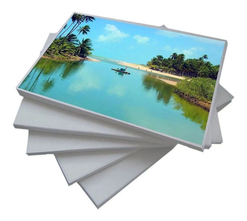 100 Folhas Papel Matte Fosco Fotográfico 180g A4