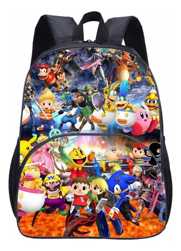 Mochilas Para Estudiantes Super Smash Bros Mochilas Escolare