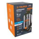 Aspiradora Sólidos Y Líquidos16 Gal Acero Inox Truper 101525