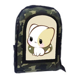 Mochila Camuflada Kawaii Kawai Kaway A4