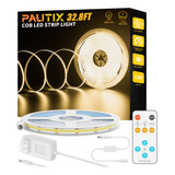 Pautix Cob - Tira De Luz Led De 32.8 Pies/32.8 Ft, 4800 Led,