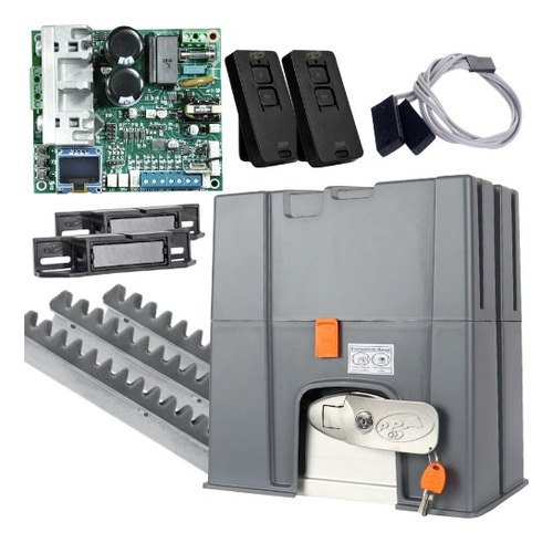 Kit Motor Deslizante Ppa Dz 1500 Ind Jet Flex Bivolt 1500kg Frequência 200hz Tamanho Da Engrenagem Z12 127v/220v