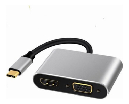 Tipo C A Vga Y Hdmi Usb 3.1 4 Convertidor De Cable Adaptador