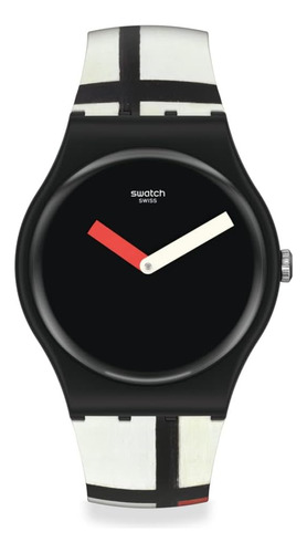 Reloj De Cuarzo Swatch New Gent Rojo, Azul Y Blanco, De Piet