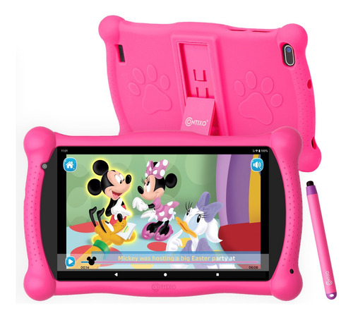 Tablet Contixo V10 Rosa, 7'', Con Lapiz, Wifi, 16 Gb Hd