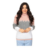 Kit 6 Blusa Lã Feminina Tricot Tricô Inverno Bordado Pérolas