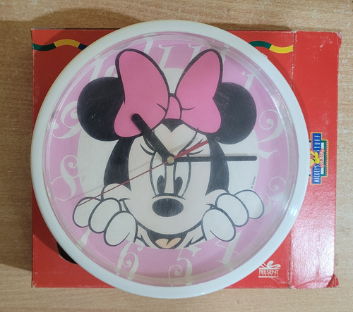 Reloj Pared Vintage Minnie Goofy Para Niños Años 90