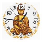 Reloj De Madera Brillante Diseño Buda B39