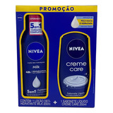 Kit Nivea Loção Hidratante Milk 200ml + Creme Care 250ml