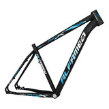 Quadro Bicicleta Aro 29 Aluminio Alfameq Afx Freio A Disco Cor Preto Azul Com Branco Tamanho Del Quadro 19