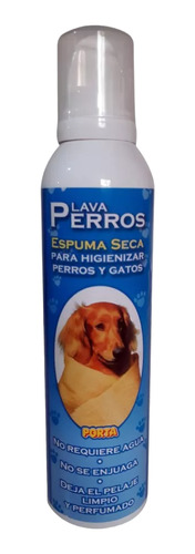 Shampoo Espuma Seca Para Perros Y Gatos 250 Ml Baño En Seco