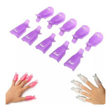 Kit 10 Dedeiras Para Unhas Remoção De Gel Acrigel Fibra Gel