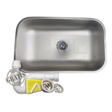 Cuba Inox Escovada N2 56x34x17 Para Cozinha Completa Com Nf