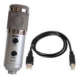 Microfono Condenser Usb Lane Bm-838 + Cable Usb