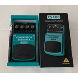 Pedal  Behringer Compressor Sustainer Cs400  Verde Claro