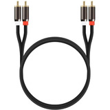 Cable Stereo Doble Rca  A Doble Rca 2 Metros Premium